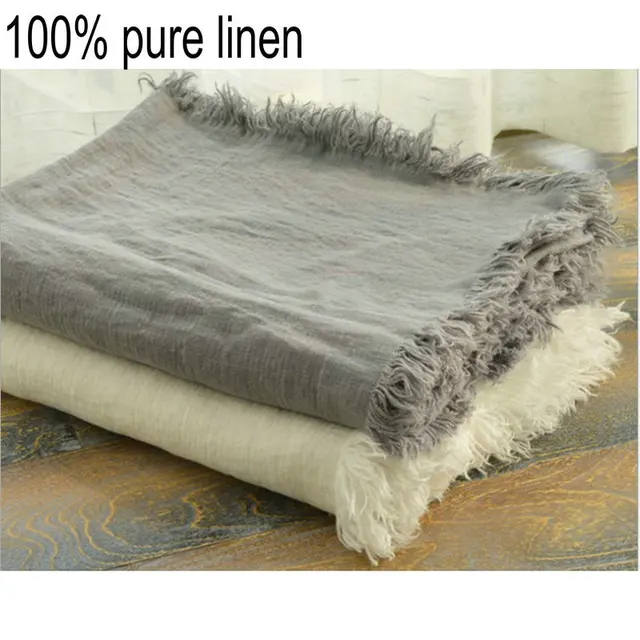 Buy French Linen Blanket Rug Summer Cool Quilt Washed