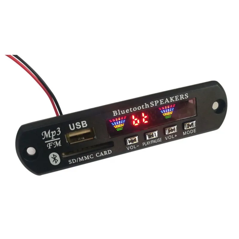 

Wireless Bluetooth 12V MP3 WMA Decoder Board Audio Module USB SD Radio For Car accessories