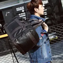 Большой Ёмкость Для Мужчин's Чемодан дорожная сумка кожа Посланник Сумки Повседневное Для мужчин сумки Винтаж Для мужчин плечо вещевой мешок