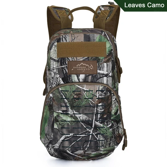 Открытый спортивный водонепроницаемый армейский военный тактический рюкзак, рюкзак, сумка 8л для кемпинга, путешествий, верховой езды, пешего туризма, треккинга - Цвет: Leaves Camo