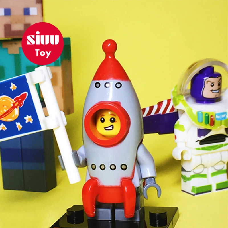

Rocket Boy Super Hero Figure Legoing Bricks Building Blocks DIY Toys Educational model Sale Free Shipping for Children JZ25