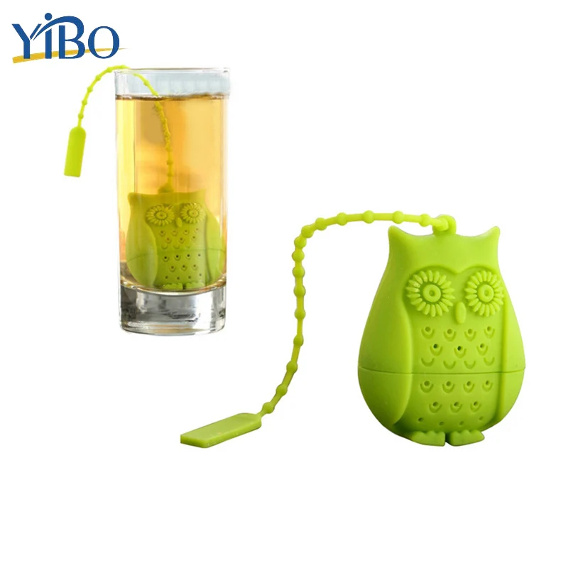 

Creative Colorful Silicone Owl Tea Bag Reusable Loose Leaf Tea Infuser Tea Strainer Filter Funny Cartoon Tea Accessories