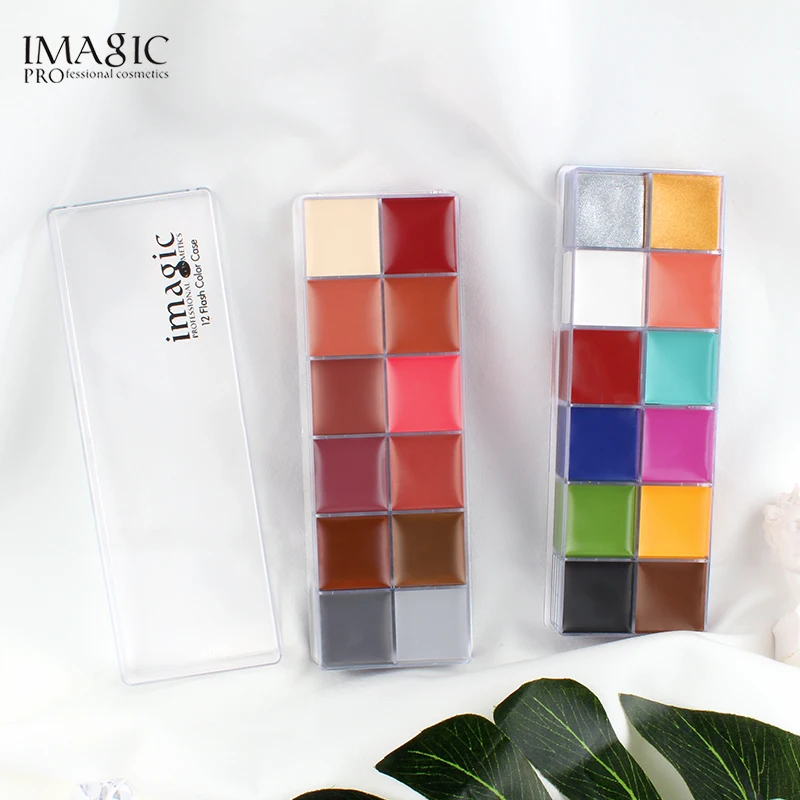 Tanie IMAGIC profesjonalna impreza z okazji halloween twarz malowanie ciała malowania ciała olej tatuaż malarstwo Art Makeup kosmetyki Bodypainting 12 kolorów