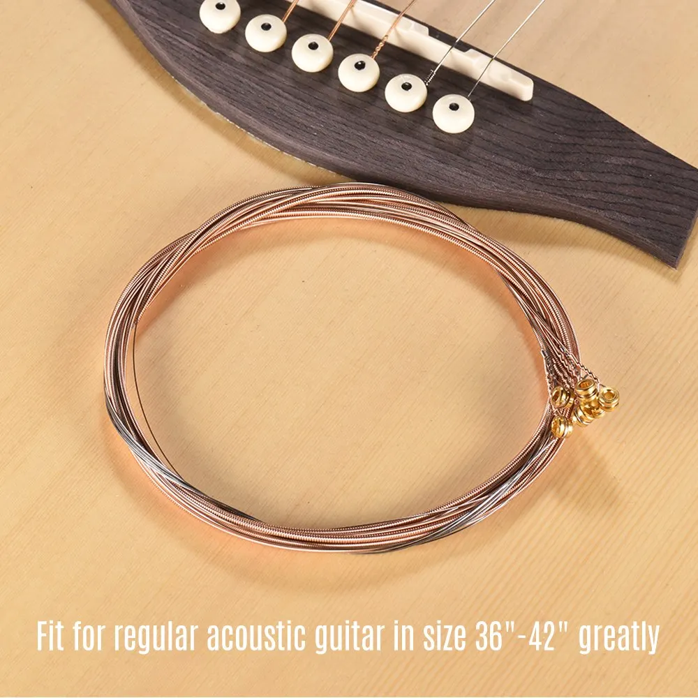 6 шт.. AWR47-SL супер легкие акустические гитарные струны высокого качества стальные струны набор для 39 дюймов-42 дюймов акустические гитары