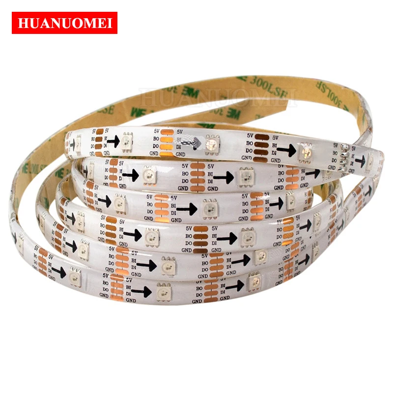 2 M/5 M 30/60/144 пикселей/светодиодов/м 12 V WS2815 Smart LED пикселей полосы 5050 SMD RGB WS2815B