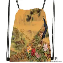 Custom mariah-carey@ 01-походная сумка на шнурке милый рюкзак для детей(черная спинка) 31x40 см#180611-03-119