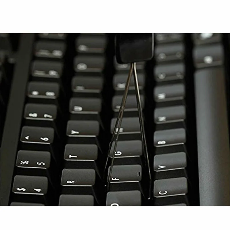 Горячая клавиатура Keycap стальной провод Съемник с разгрузкой чистящий инструмент