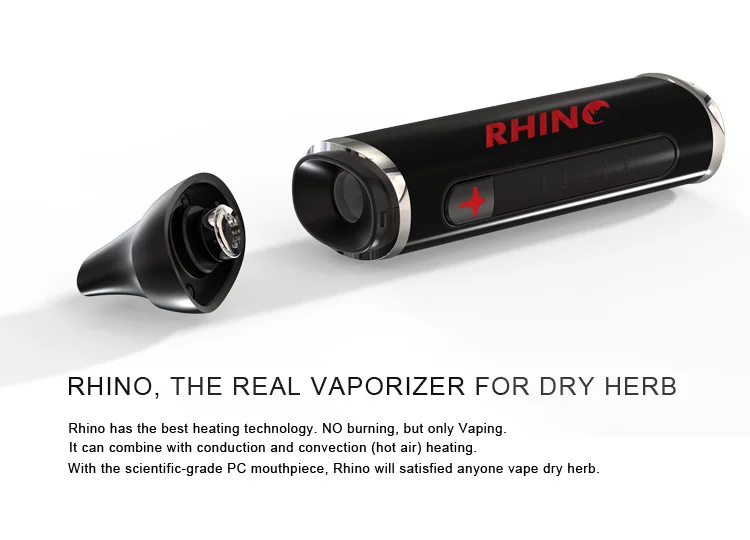 Hecig сухой носорог испаритель травяной vapor box mod вейп травы травяные электронные