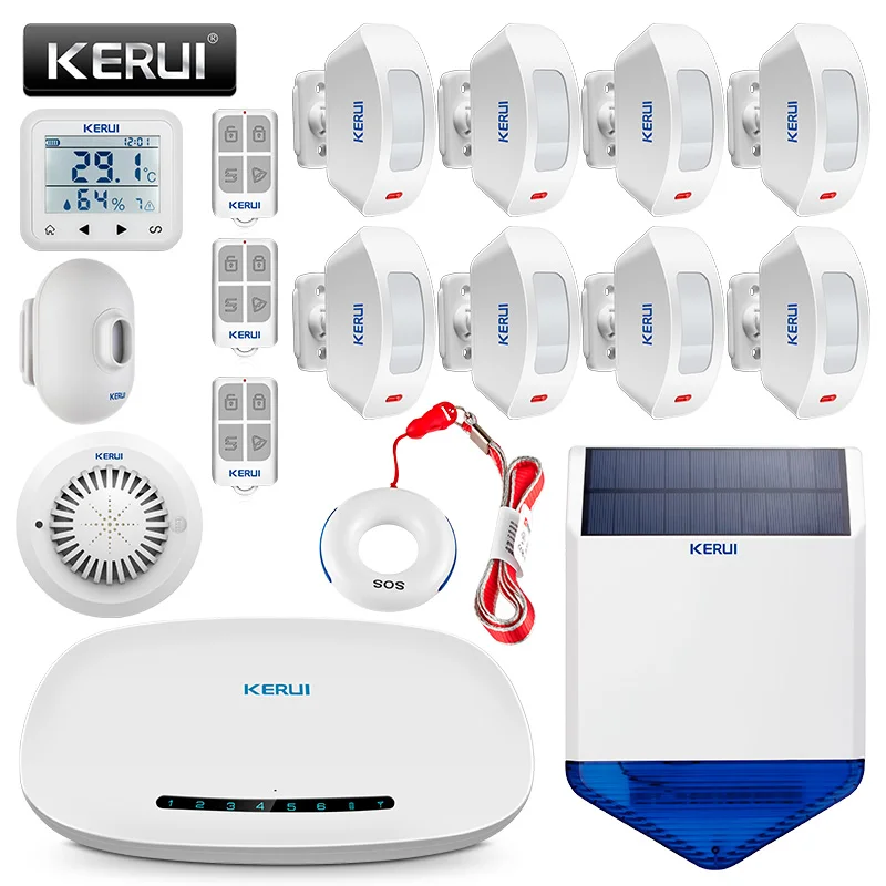 KERUI W19 Home GSM Alarm System Security IOS/Android APP Control SMS Burglar Alarm System KERUI W19 Home GSM Alarm System Security IOS/Android APP Control SMS Burglar Alarm System