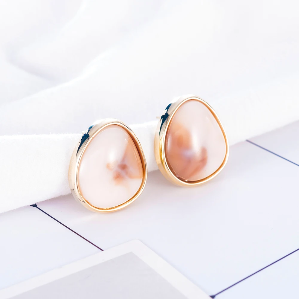

1Pcs Simple Irregular Round Earrings for Women 2019 Dangle Earrings Jewelry for Girl Summer Party Style Aretes De Mujer Brincos