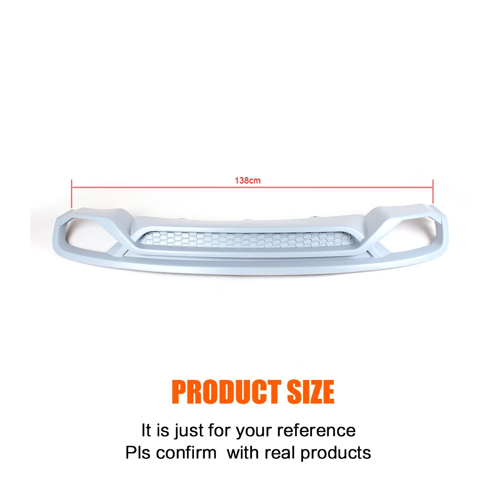  Car Rear Bumper Diffuser Auto Car Rear Lip Spoiler for Audi A4 B9 Standard Sedan 4 Door 13-16 Non S