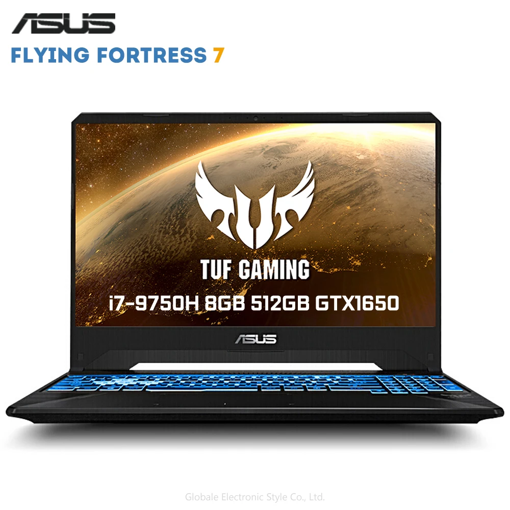 Оригинальный игровой ноутбук ASUS Flying Fortress 7 15 6 дюймов Windows 10 Intel Core i7 9750 H 8 Гб RAM 512 ГБ
