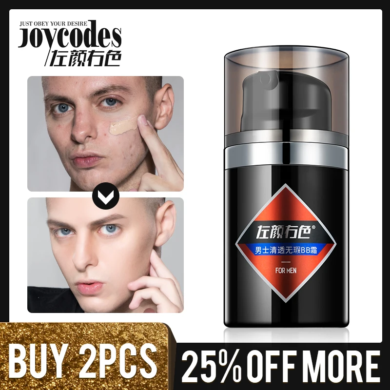 

JOYCODES 50g Men Perfect Cover Moisturizing BB Cream Whitening Creams Foundation Cream for Face Concealer Base Makeup Face Care
