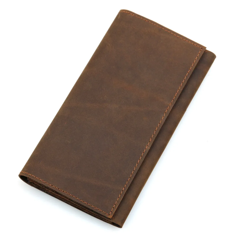 

Genuine Leather Wallet Male Coin Purses Pocket Card Holder Slim Wallet for Credit Cards Men Brand Long Pockets