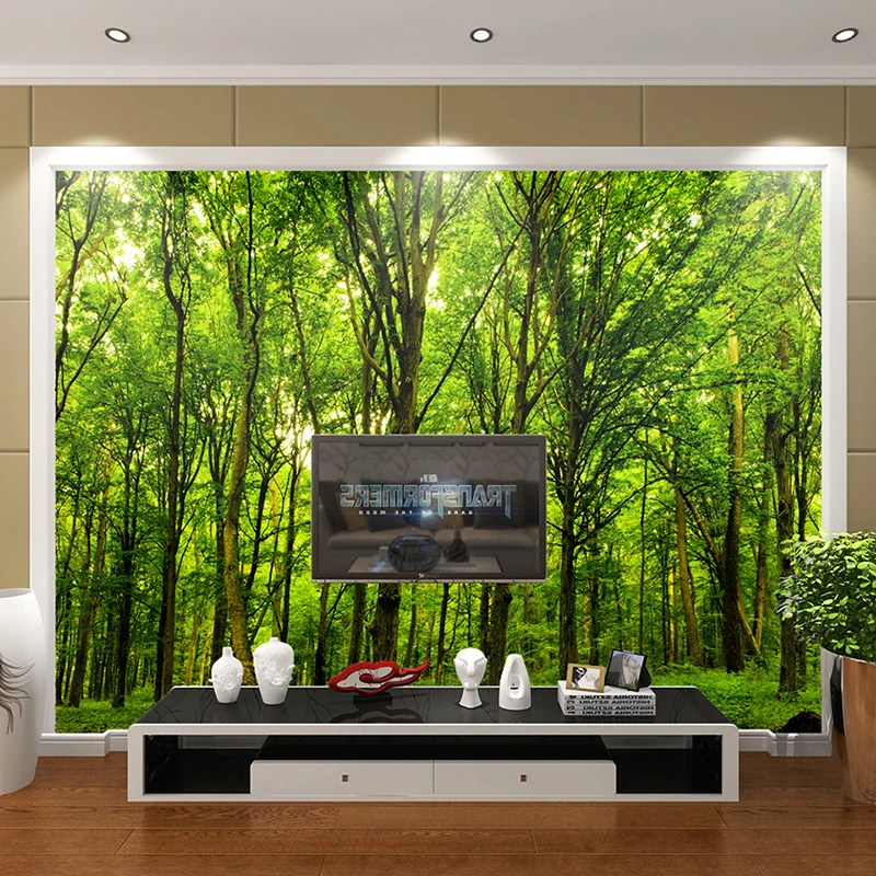 

custom 3d wallpapers mural non-woven fabric 3d room wallpaper forest road 3 d space background wall photo 3d wall Home Decor