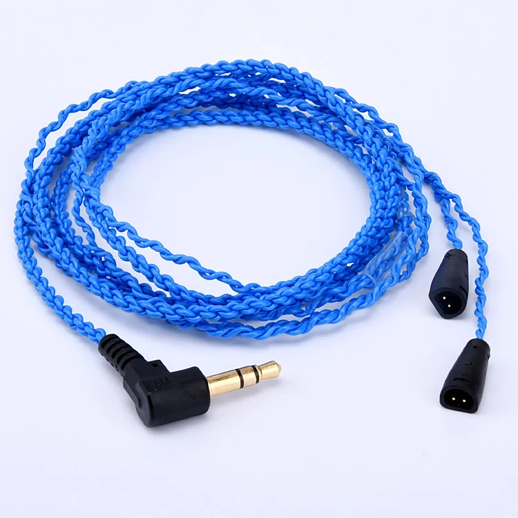 MMCX Updated HIFI Cable Detachable Copper Plated Cord w Remote Mic for Sennheiser IE8 IE80 IE8i Headphone Earphone