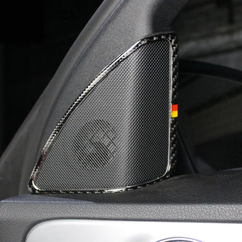 2 шт. Декоративные колонки из углеродного волокна для дверей автомобиля Mercedes Benz C