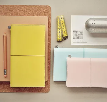 

Travel Journal travelers' notebook tn pu leather looseleaf japanese style cute colour