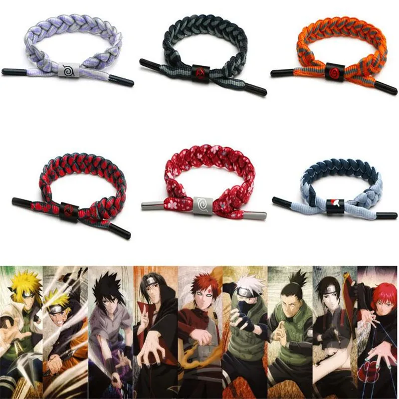 

NARUTO Cosplay Uzumaki Naruto Uchiha Sasuke Uchiha Itachi Characteristic cotton shoelaces Bracelet Jewelry Couple Bracelet