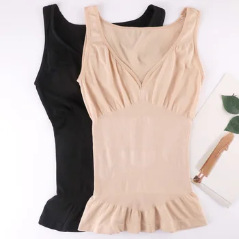 

Bottom-tied waistcoat Tanks body-building undercoat large round collar plain-coloured lady's spring autumn winter underwear
