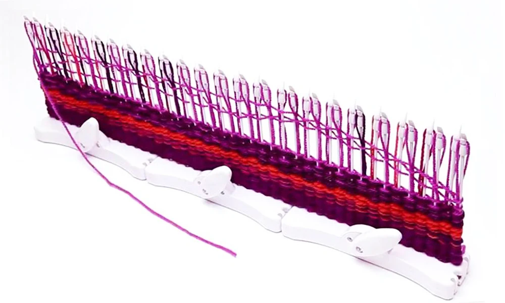 Вязальная машина для шарфов, вязальный ткацкий станок, инструмент для хобби, вязальная шерстяная пряжа, сделай сам, развивающие тканые игрушки для детей, подарок для девочек