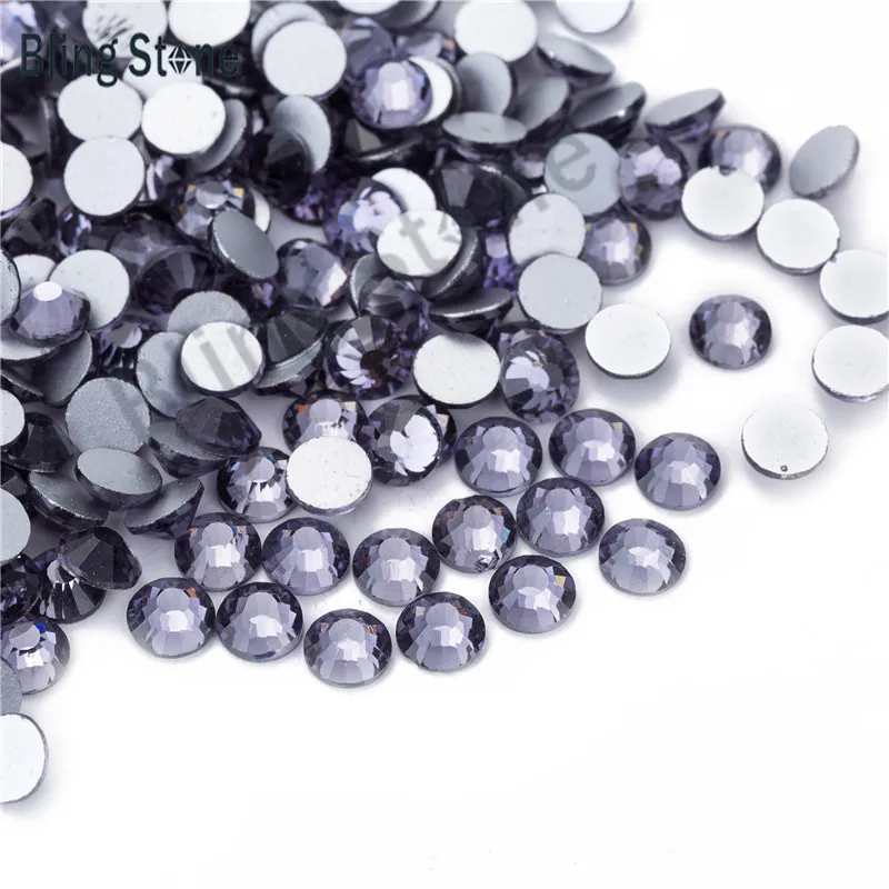 

Nail Rhinestone 3D Non HotFix Nail Art SS3 ss4 ss5 ss10 ss12 ss16 SS30 1440pcs Size purple Rhinestones For Nails Art