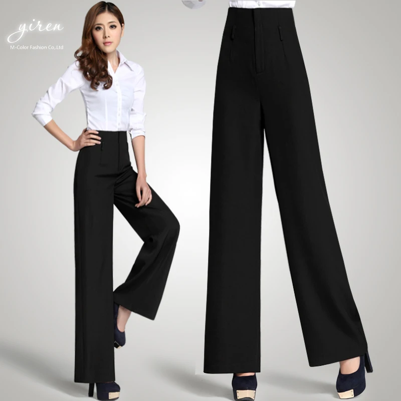 2013 OL wide leg pants wide leg pants outfit fashion elegant high waist ...