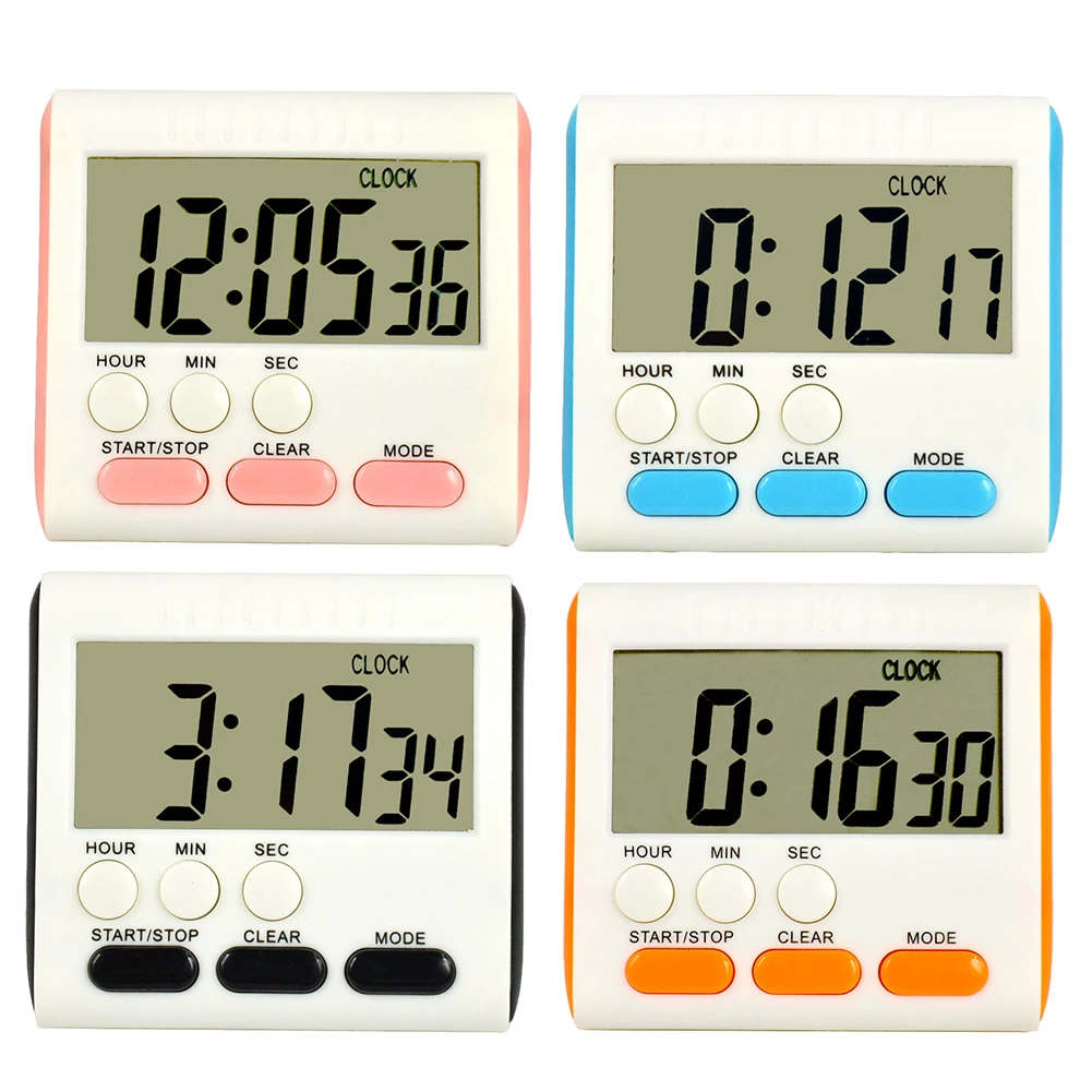 Ультра стабильный Таймер lcd цифровой секундомер экран кухонный таймер для приготовления пищи сигнализация с магнитом Temporizador персональный контроль времени
