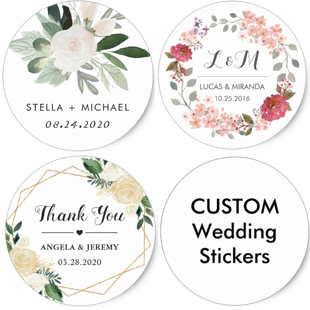 Wedding Favor Stickers Wedding Invitation Stickers Custom Wedding Stickers  Personalized Wedding Sticker 