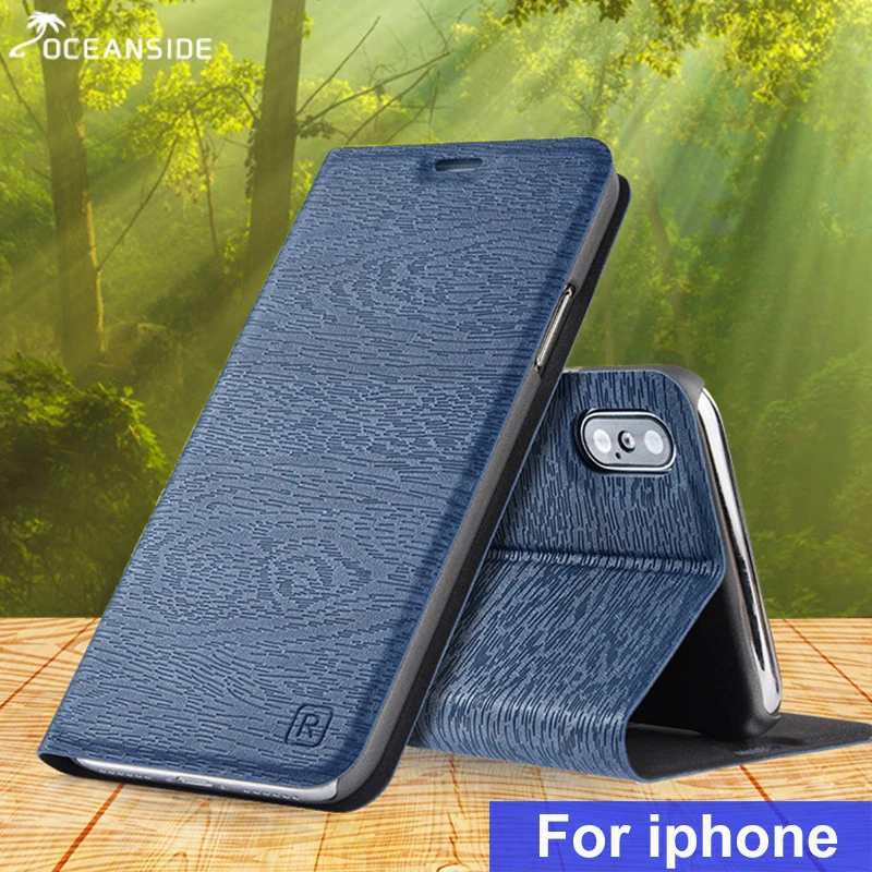 

For apple iphone x xr xs max 6 6s 7 8 plus PU leather case for iphone 5 5s SE X XR XS MAX flip cover card slot stand case