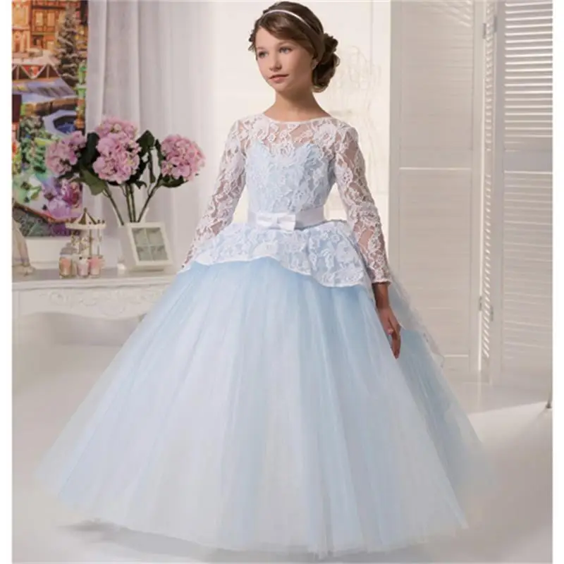 Light Blue Flower Girl Dresses