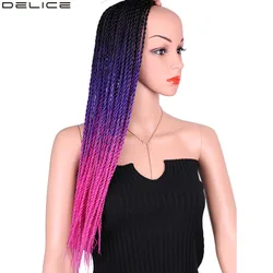 Delice Women's Ombre Rainbow Senegalese Twist Crochet Braids Long Hair Extensions Synthetic Hair Box Braids 22 Delice Women's Ombre Rainbow Senegalese Twist Crochet Braids Long Hair Extensions Synthetic Hair Box Braids 22