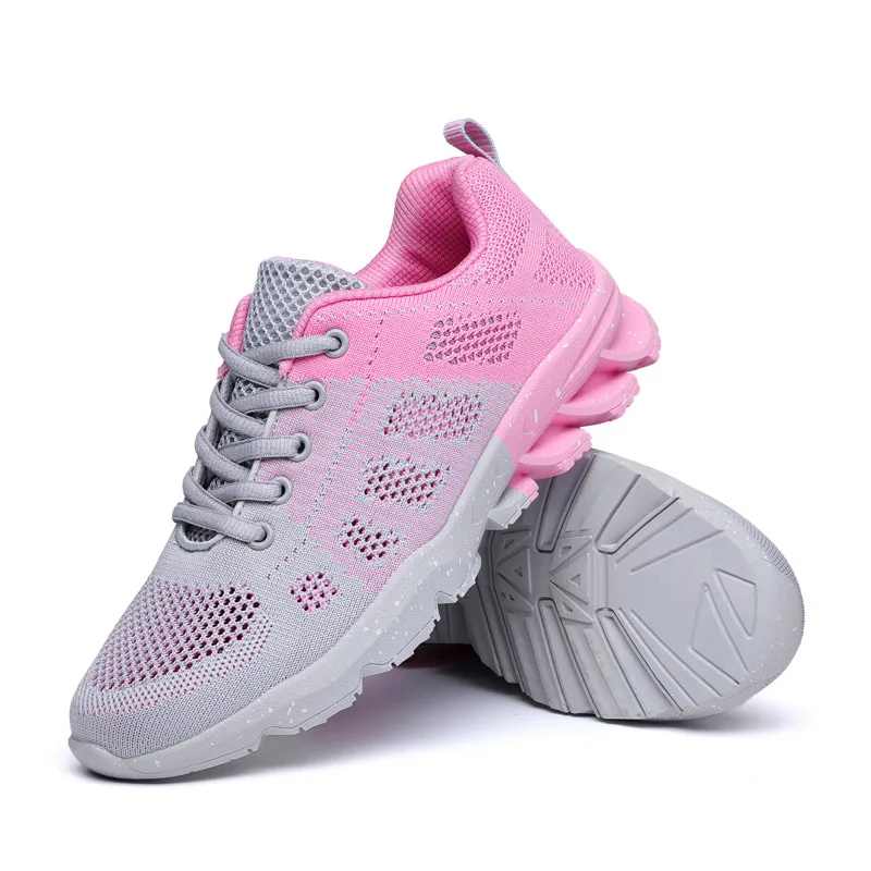 

Women Vulcanized Shoes Sports Mesh Flat Loafers Plus Size Flats Casual Walking Running Breathable Sneakers For Female