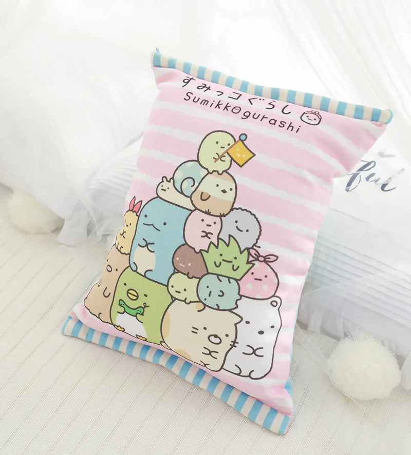 Плюшевая подушка Sumikko Gurashi, 8 шт., японская анимация, Sumikko Gurashi, мягкая подушка, уголок, био, мультяшная кукла для детей