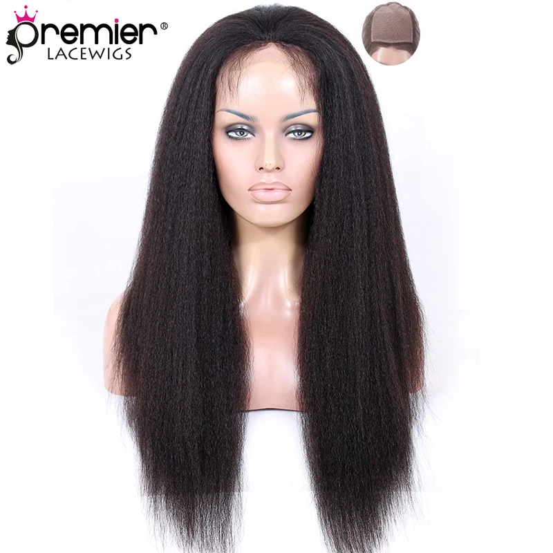 PREMIER LACE WIGS Silk Top Full Lace Wigs Brazilian Virgin Hair Kinky