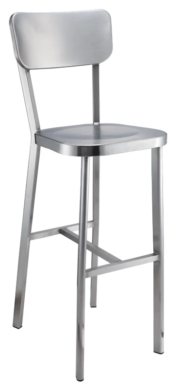 Quality Full stainless steel high bar chair hotel bar chair