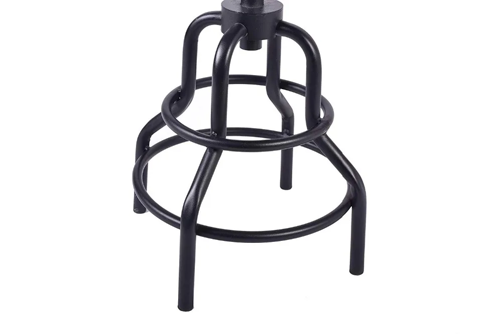 Topower Industrial Retro Pinewood Metal Bar Stool Adjustable Height Swivel Pub Kitchen Round Pinewood Swivel Bar Stool Topower Industrial Retro Pinewood Metal Bar Stool Adjustable Height Swivel Pub Kitchen Round Pinewood Swivel Bar Stool
