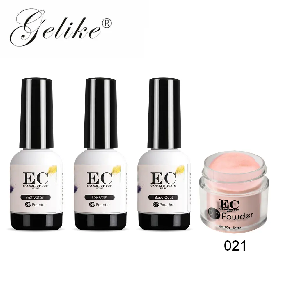 Gelike Colors Everlasting High Gloss Finish 10g pcs Set Dipping Powder 