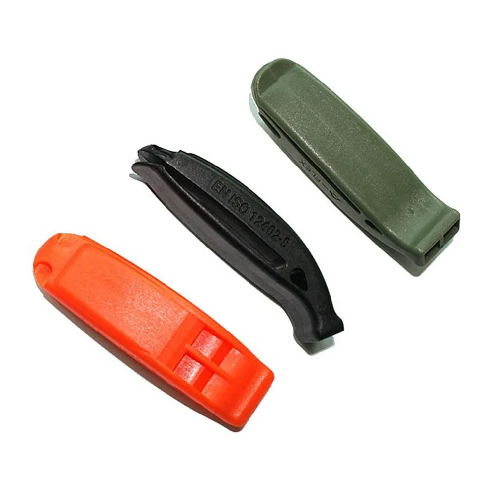 1 Pc Portable Whistle Outdoor Survival Rescue Emergency Plastic Whistle With Clip Brand New