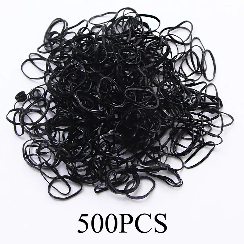 

About 500PCS/Lot Wholesale Disposable Children Baby TPU Hair Holder Rubber Bands Elastic Hair Band Girl Tie Gum Hair Accessories