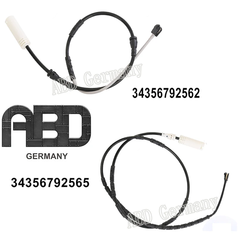 ABD Germany Brake pad wear sensor front + rear 34356792565+34356792562