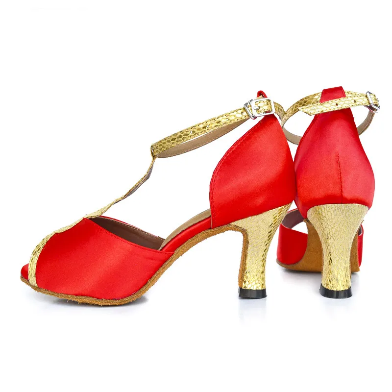 Professional женские для женщин Танго Сальса для Бальных и латиноамериканских танцев обувь с замши Sole3 3,33 дюймов каблучки