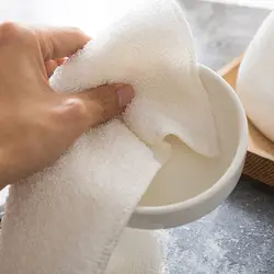 Эффективное противомасляное очищающее полотенце из бамбукового волокна, Двухслойное моющее полотенце, волшебная кухонная Чистящая Ткань