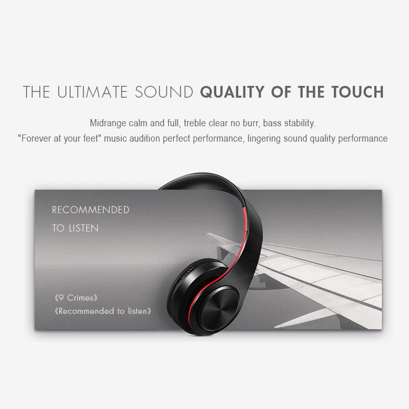 Wireless Headphones Bluetooth Headphones Sport Headset Stereo Sound Earphone Support SD card With Microphone For Computer Phone