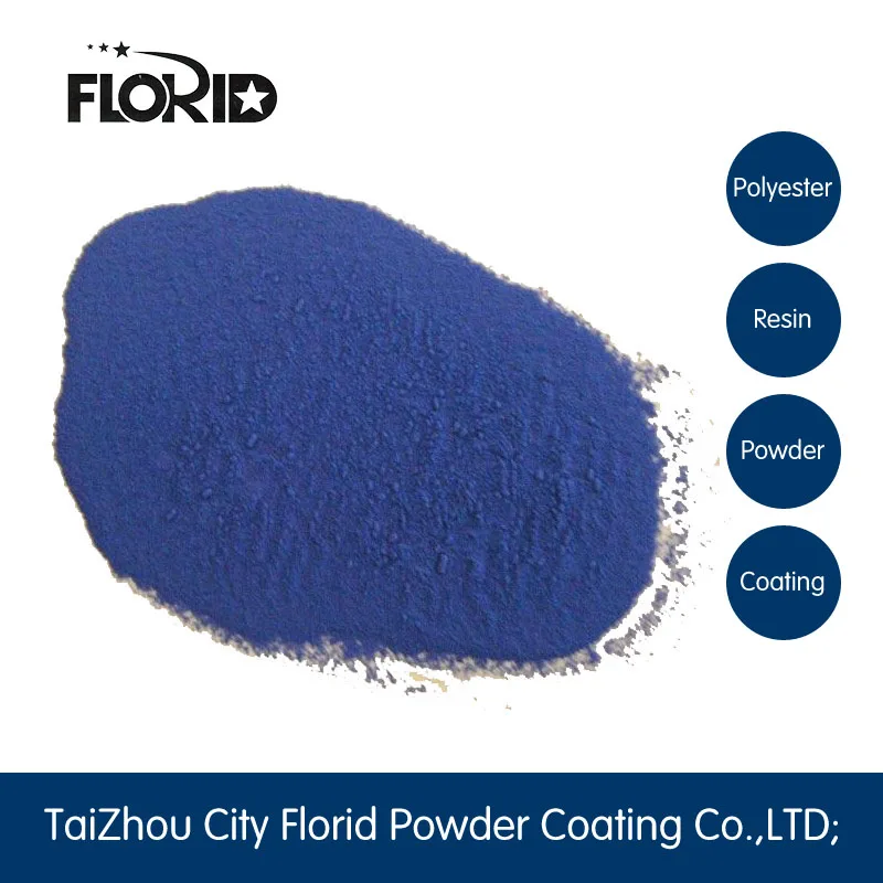 thermosetting polyester spray paint blue color for transportation and