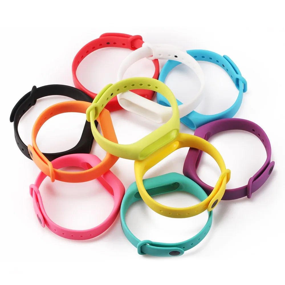 1pcs Xiao Mi Band 2 Wristband Silicone Strap Wristband For My Band 2