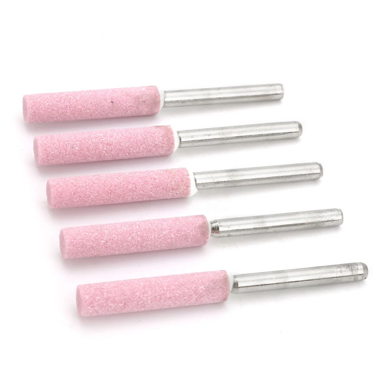 DWZ 5PCS 3/16" 4.8mm Chainsaw Sharpener Burr Chain Saw Grinding Stone File