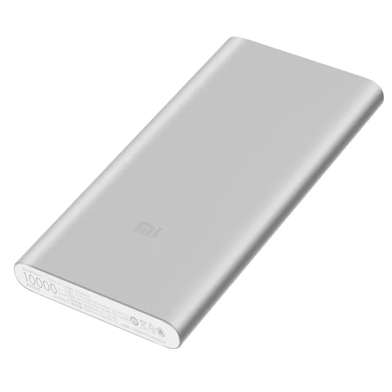 Xiaomi Mi Power Bank, 10000 мА/ч, двойной USB выход, 18 Вт, быстрая зарядка, внешний аккумулятор, портативное зарядное устройство