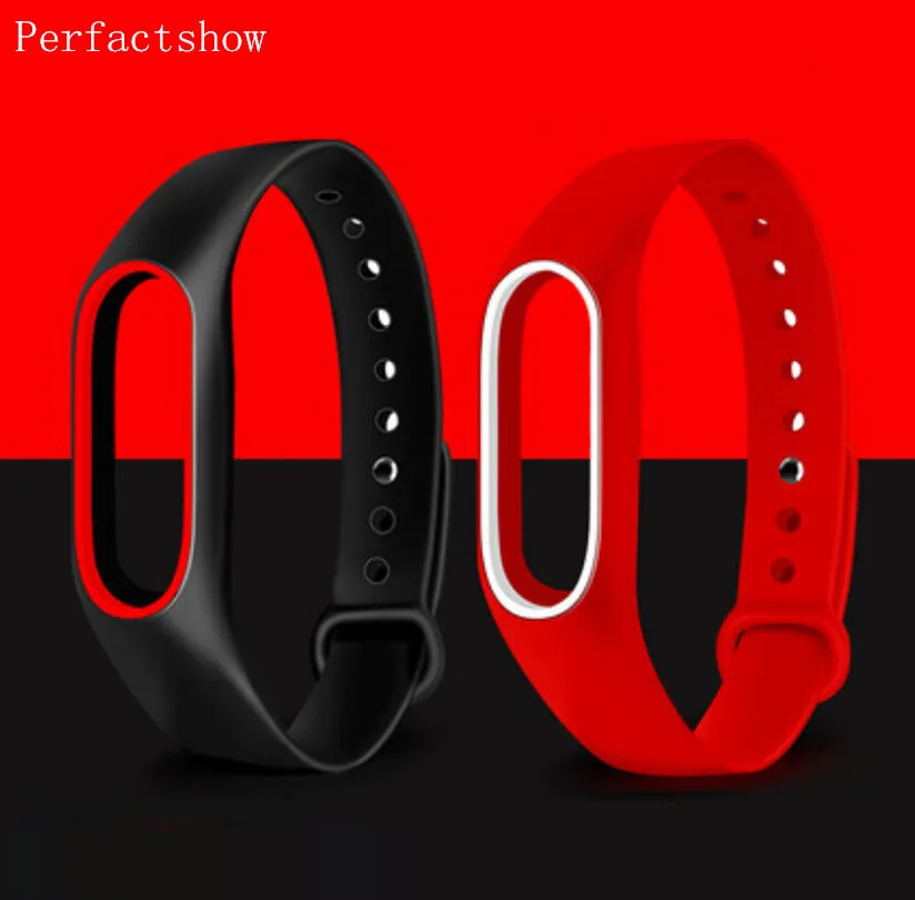 MiBand 2 Silicone Wrist Strap Bracelet Double Color Replacement watchband for Original Xiaomi Mi band 2 Wristbands belt Rubber цена MiBand 2 Silicone Wrist Strap Bracelet Double Color Replacement watchband for Original Xiaomi Mi band 2 Wristbands belt Rubber цены онлайн