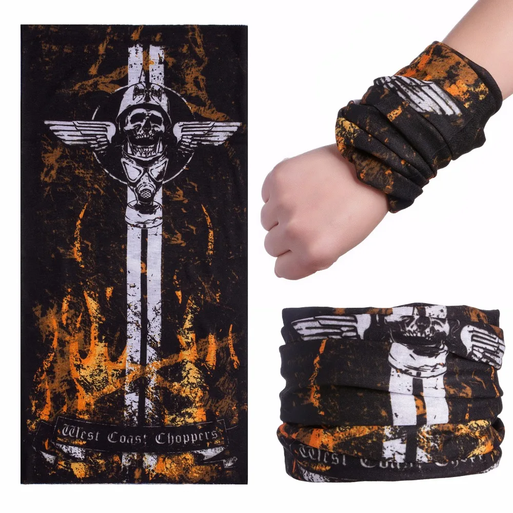 

Pirate Ring Tube Neck Gaiter Scarf Turban West Coast Turban Unisex Motorcycle Skull Hiking mascara airsoft Kerchief Hijab buffe